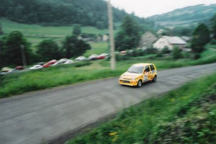 Jacek Sikora i Marek Kaczmarek - Fiat Cinquecento Sporting.